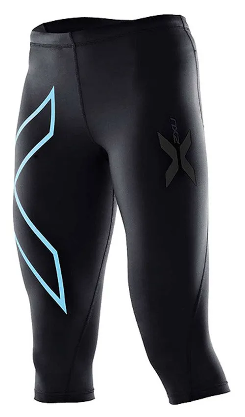 2XU 3/4 Compression Tights - Womens - Black/Blue