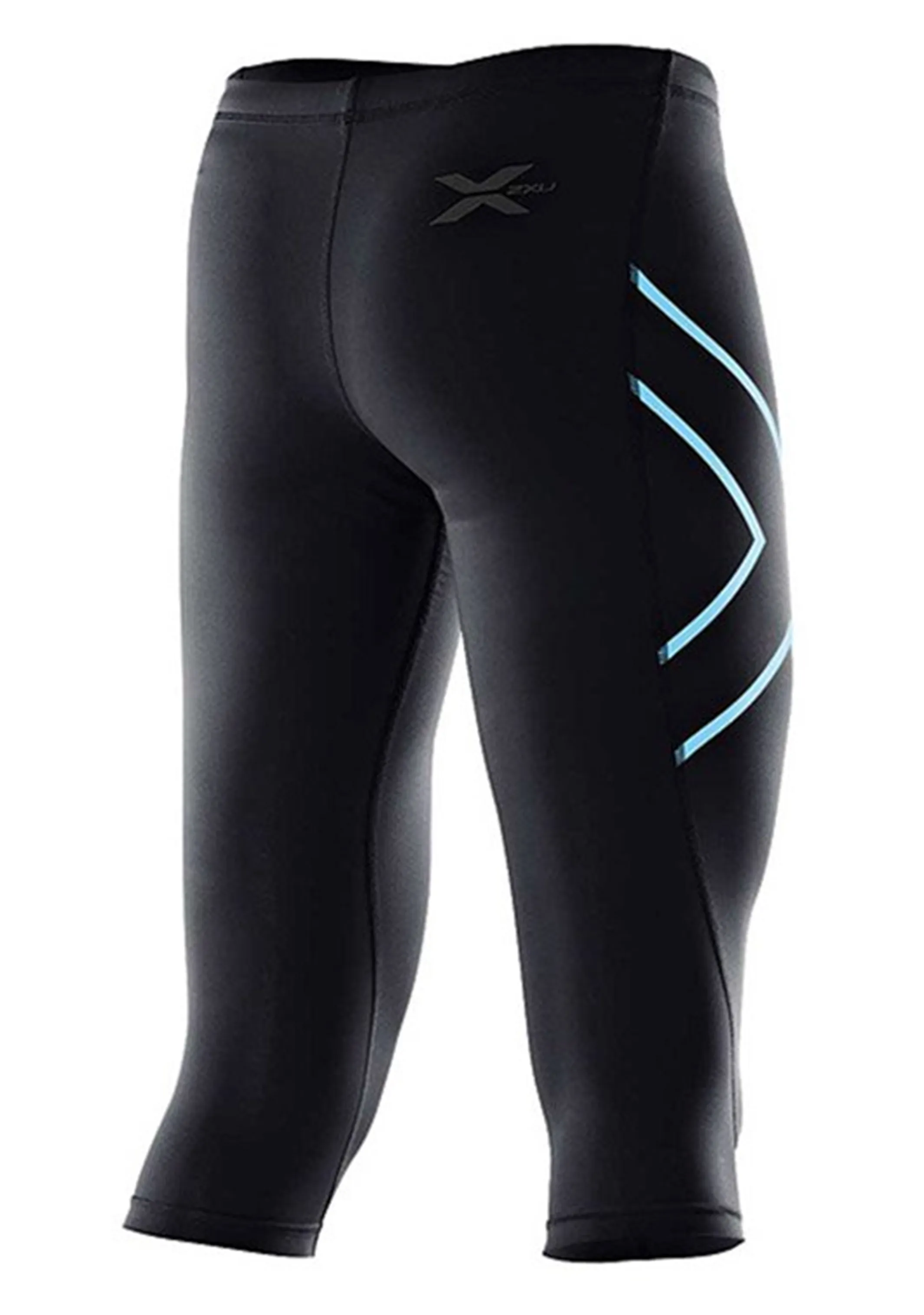 2XU 3/4 Compression Tights - Womens - Black/Blue