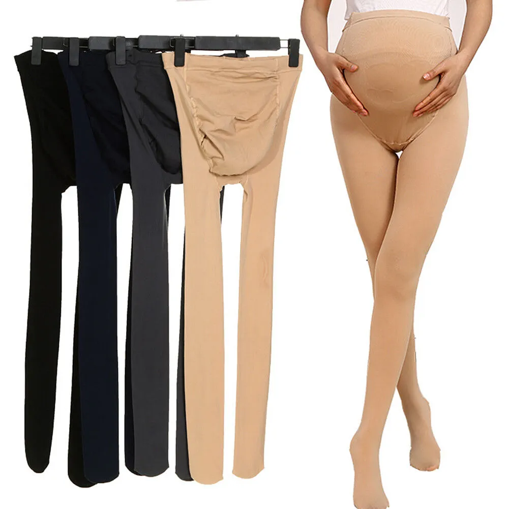 320D Pregnant Women Tights Maternity Stockings Velvet Pantyhose U Shape Support