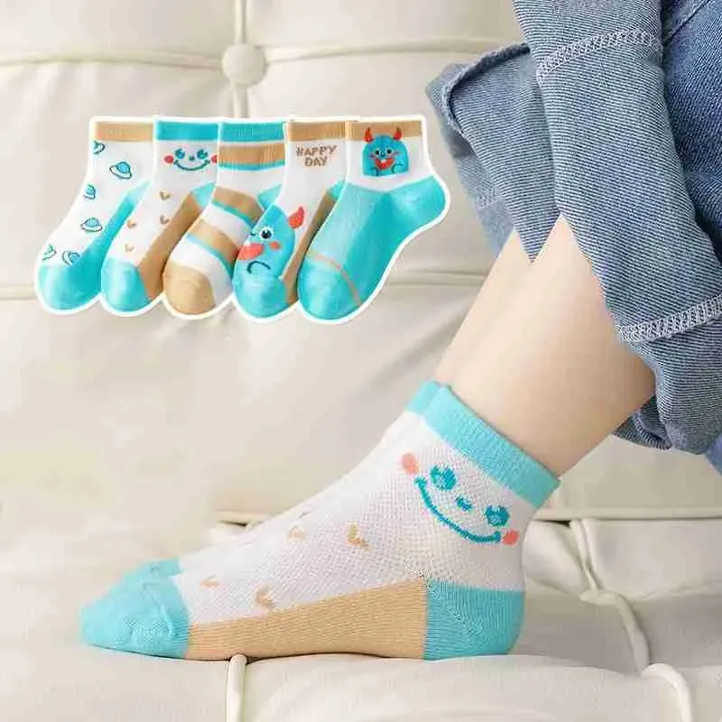 5 PCS Moisture Wicking Kids' Socks