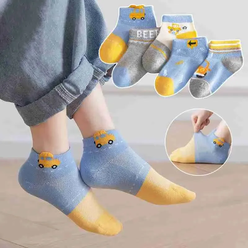 5 PCS Moisture Wicking Kids' Socks