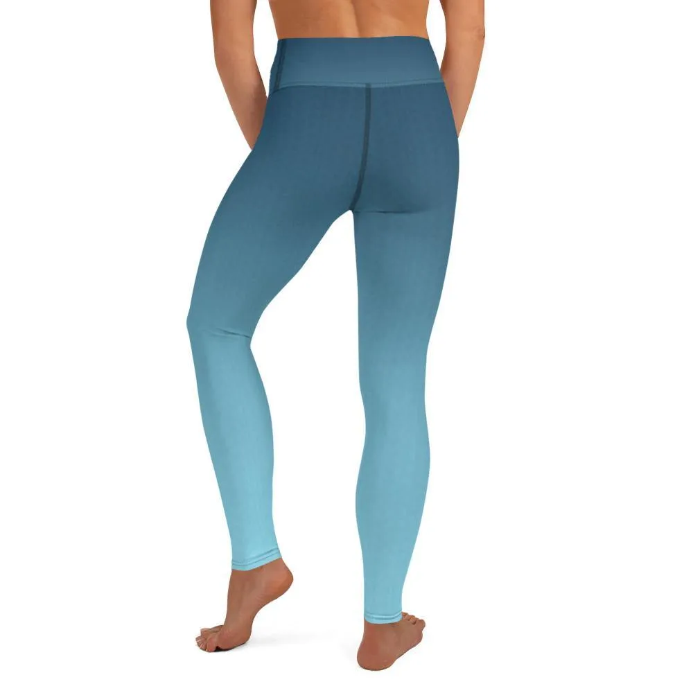 Arctic Sky Ombre High Waist Leggings