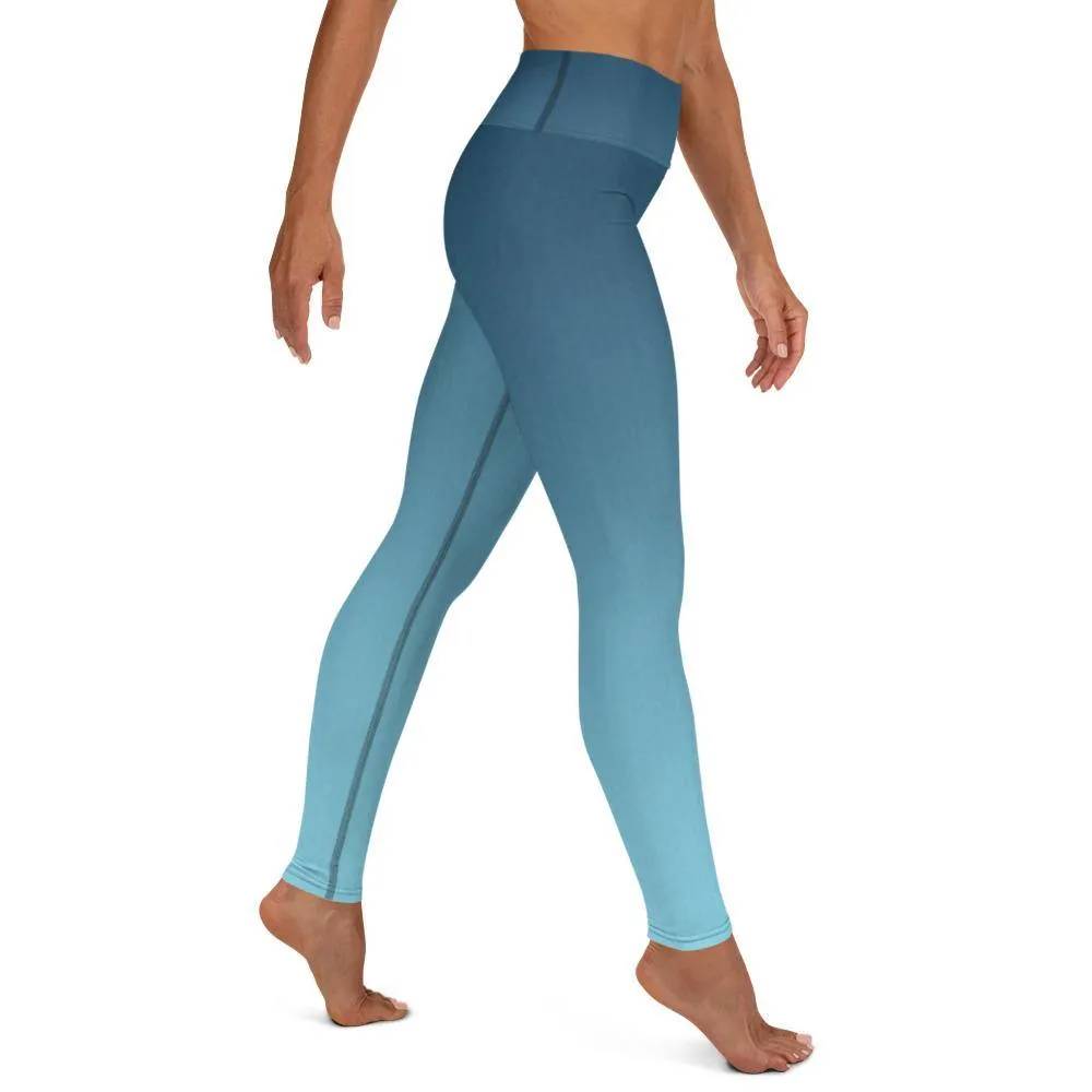 Arctic Sky Ombre High Waist Leggings