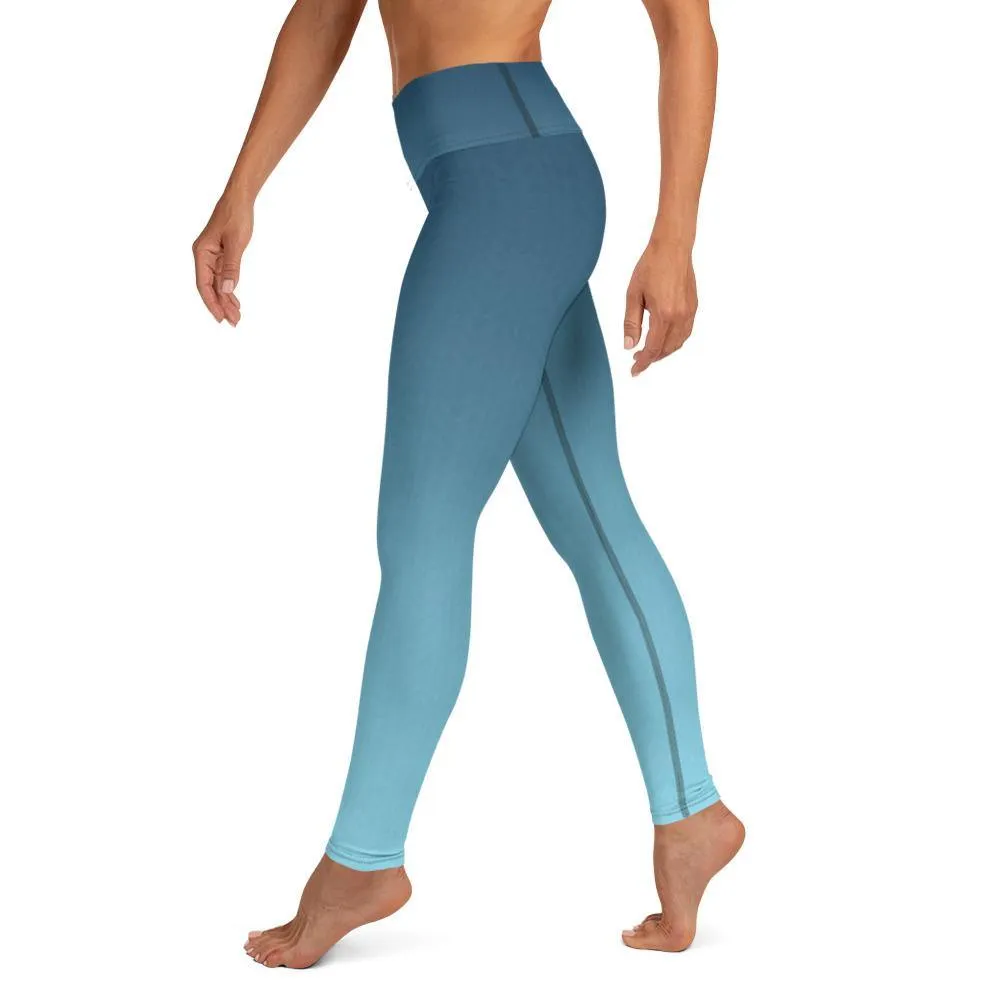 Arctic Sky Ombre High Waist Leggings