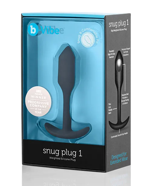 b-Vibe Weighted Snug Plug 1 - 55 g Black