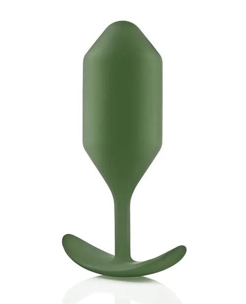 b-Vibe Weighted Snug Plug 4 - 256g - Army