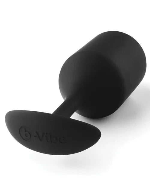 B-vibe Weighted Snug Plug 4 - 257 G Black