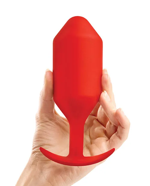 b-Vibe Weighted Snug Plug 6 - 515g - Red