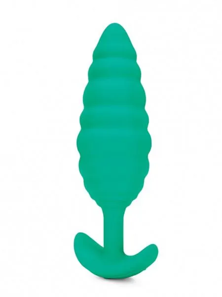 Zoe Ligon Collection Ribbed Twist Butt Plug by B-VIBE - Textured Design for Enhanced Sensation