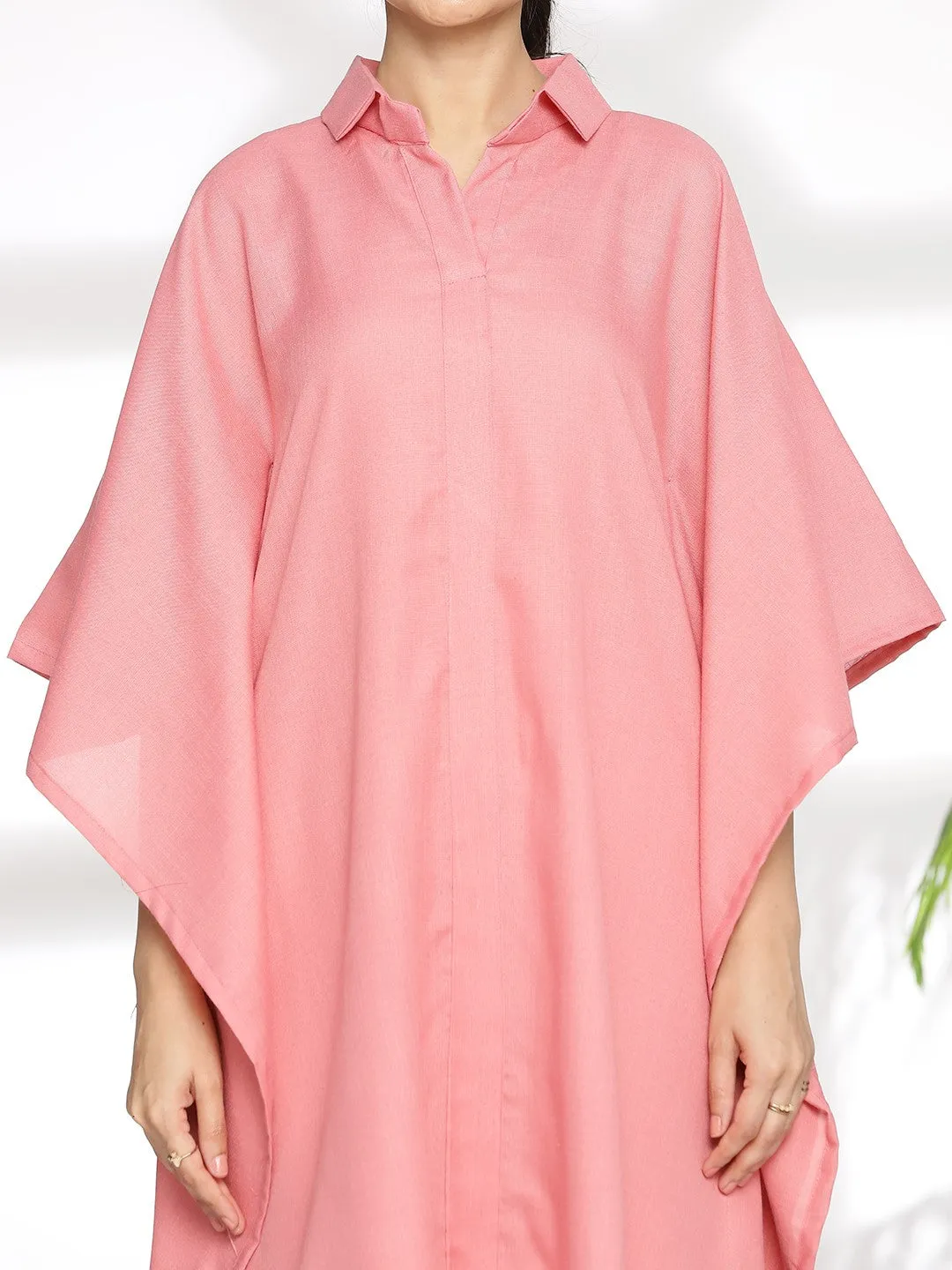 Blush CottonSlub ShirtKurta