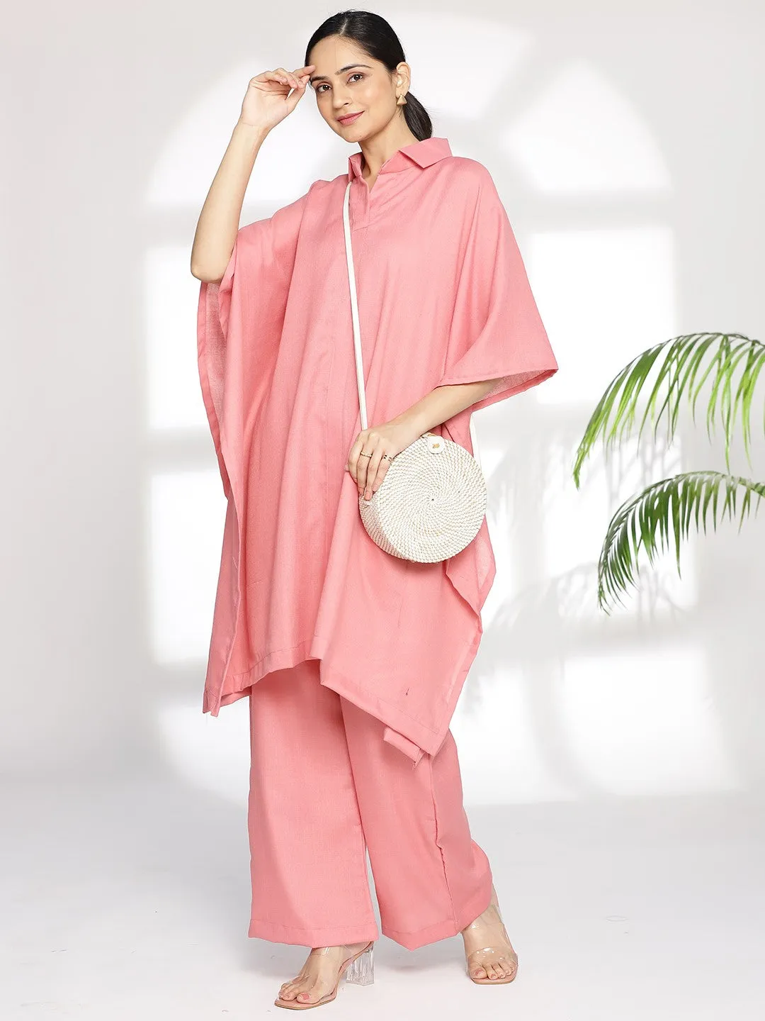 Blush CottonSlub ShirtKurta