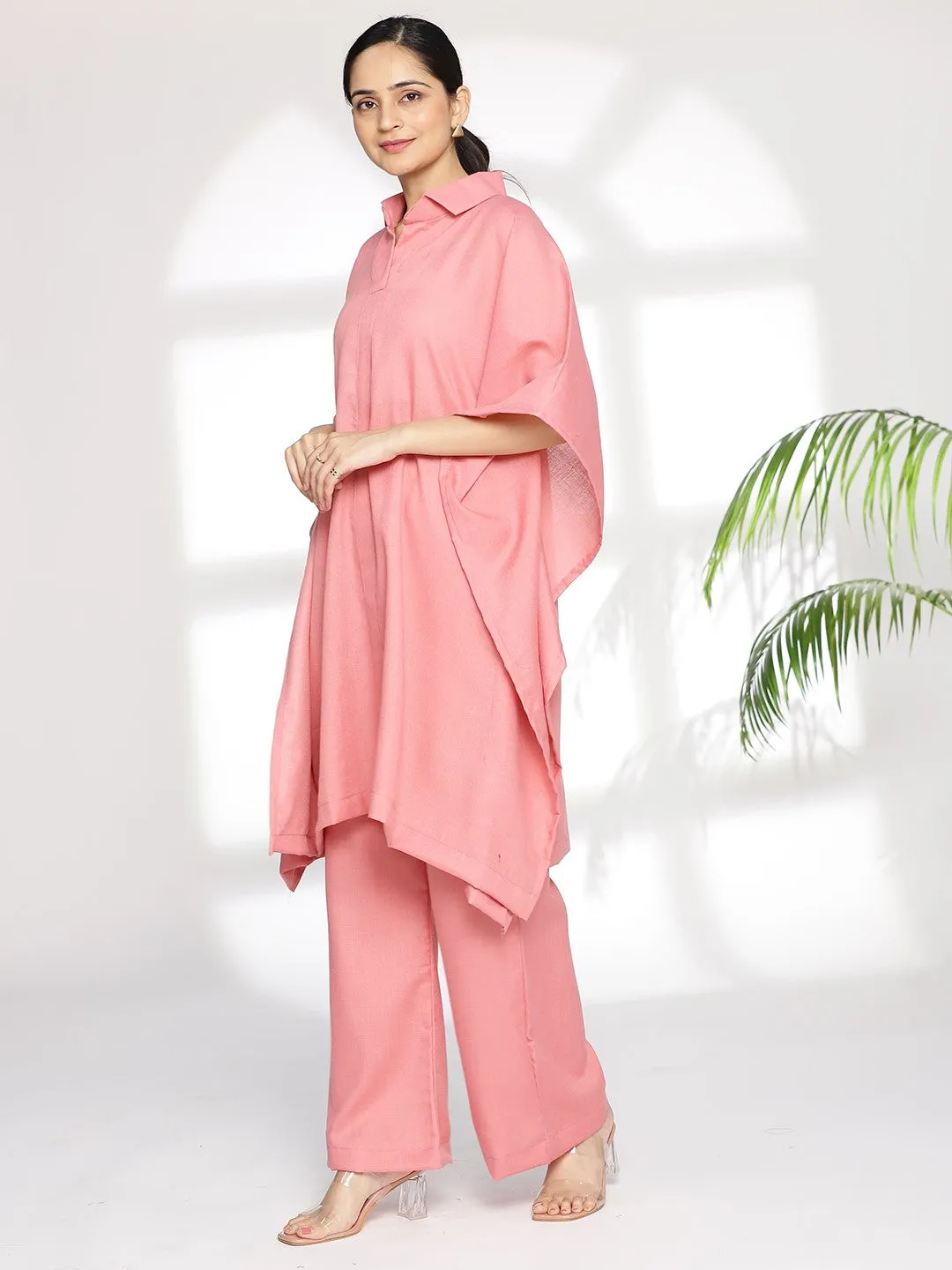 Blush CottonSlub ShirtKurta