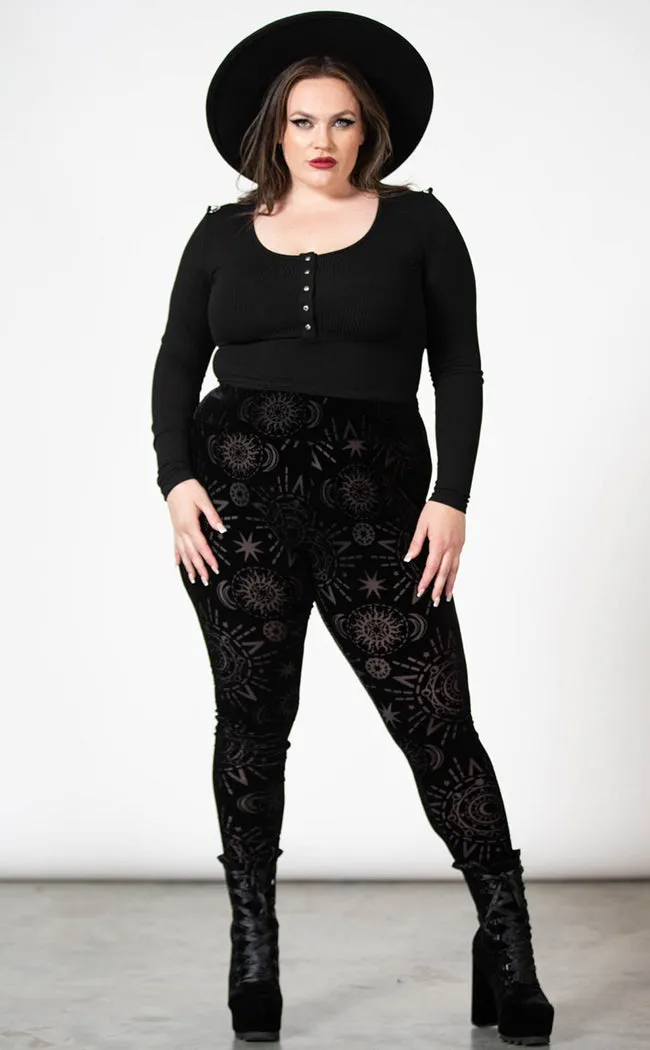 Brielle Burnout Leggings [Plus-Size]