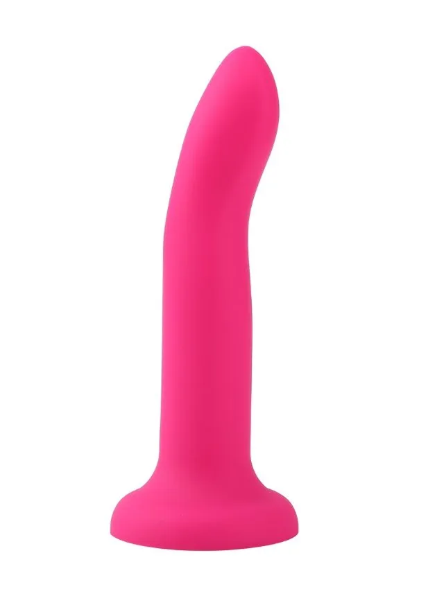 Dilly Hue Smooth Flexible Dildo Rose 20 cm