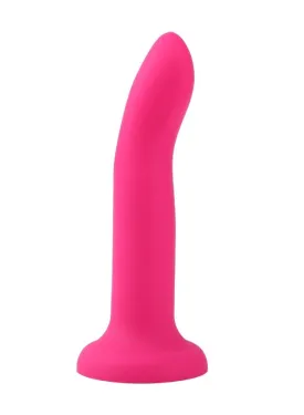 Dilly Hue Smooth Flexible Dildo Rose 20 cm