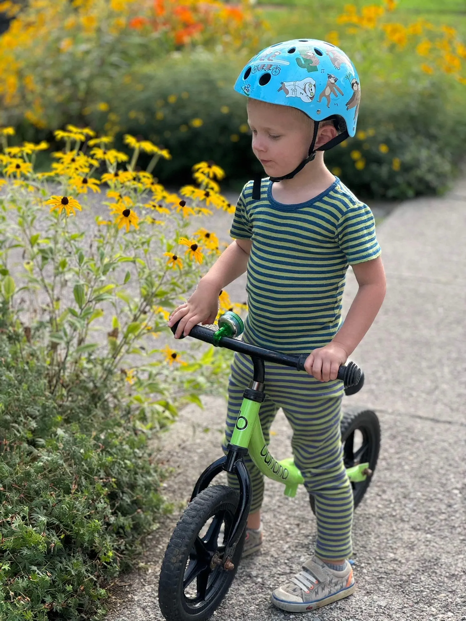 ENGEL Organic Wool/Silk Toddler Striped Leggings
