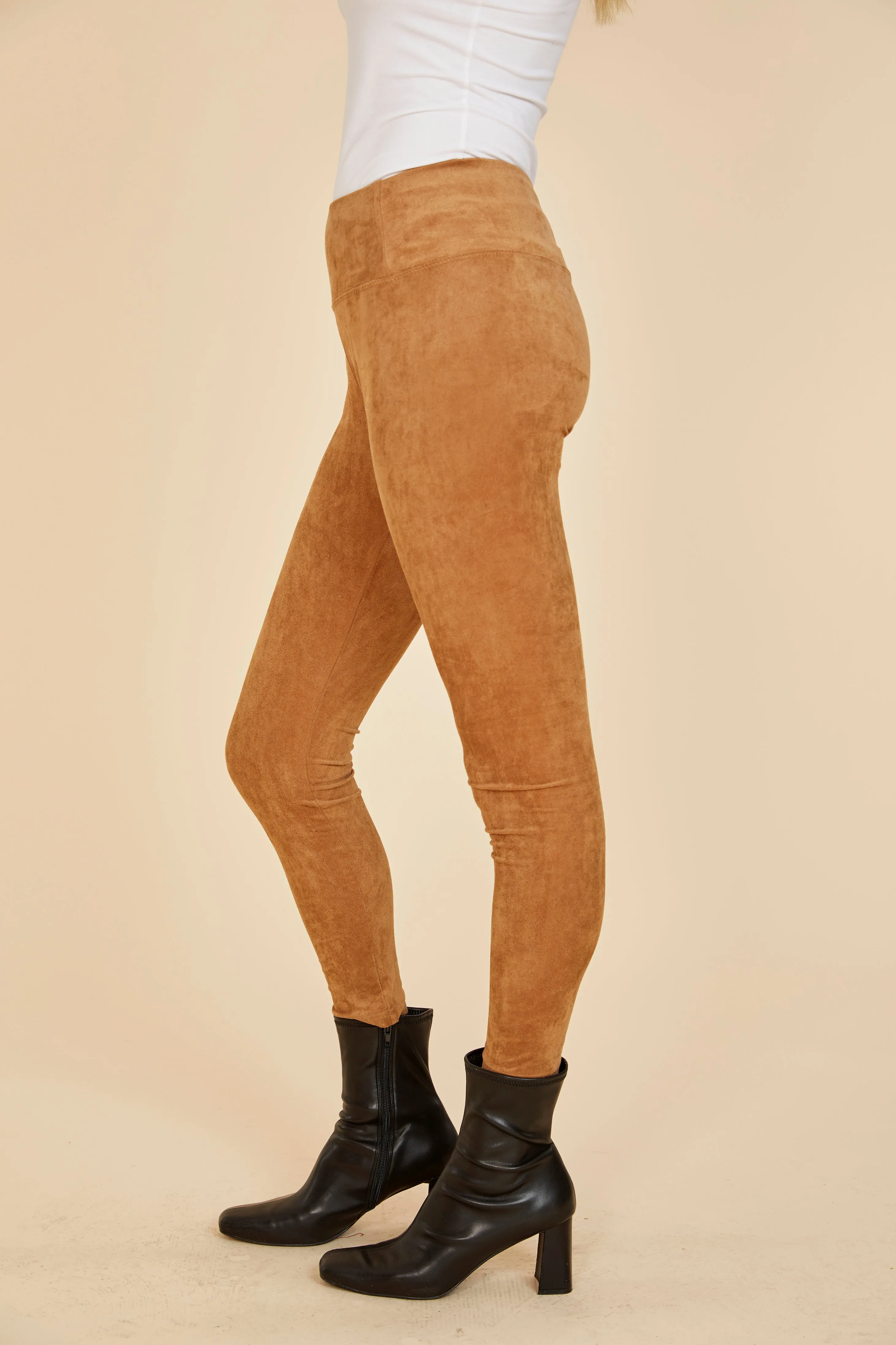 Faux Suede Leggings