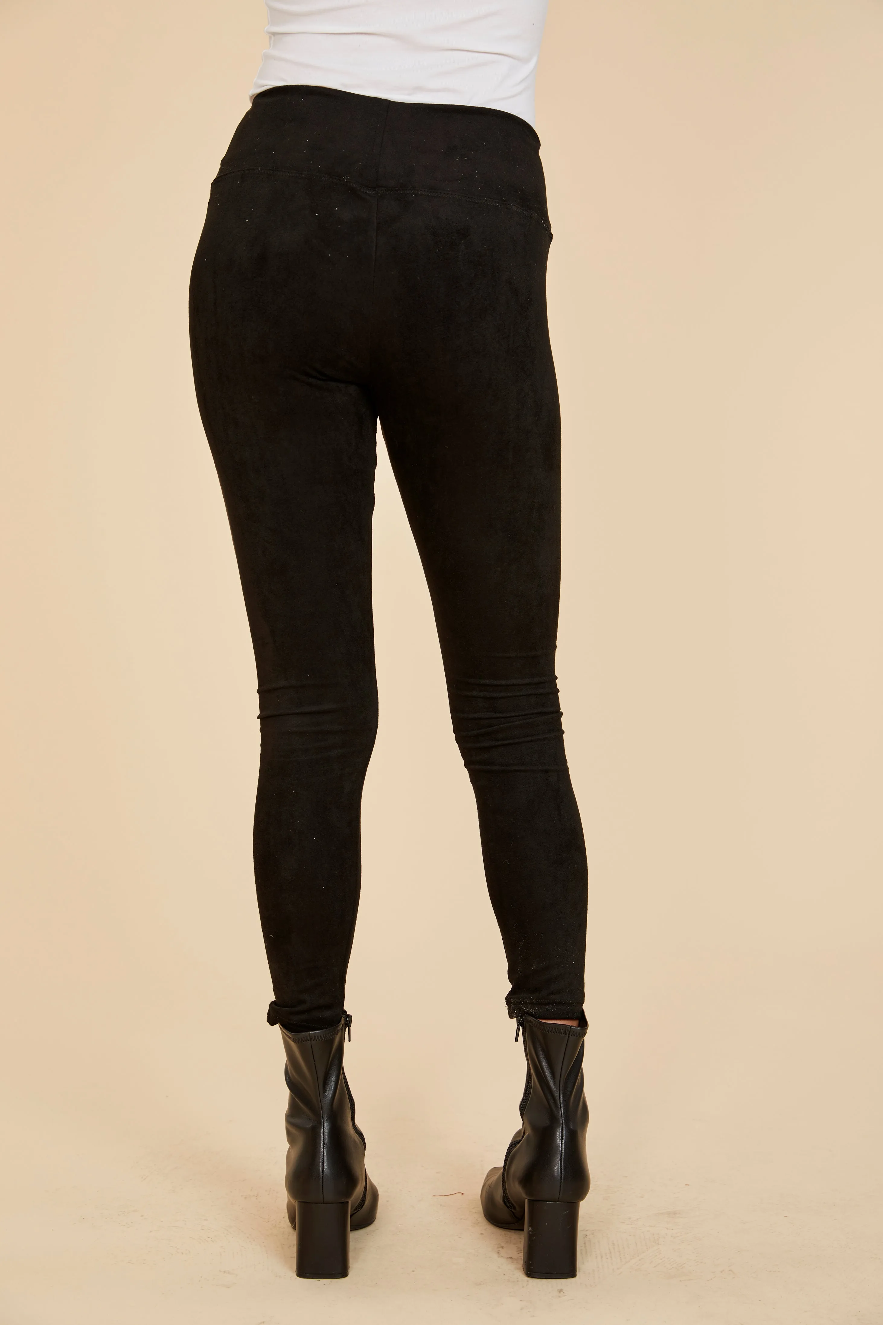 Faux Suede Leggings