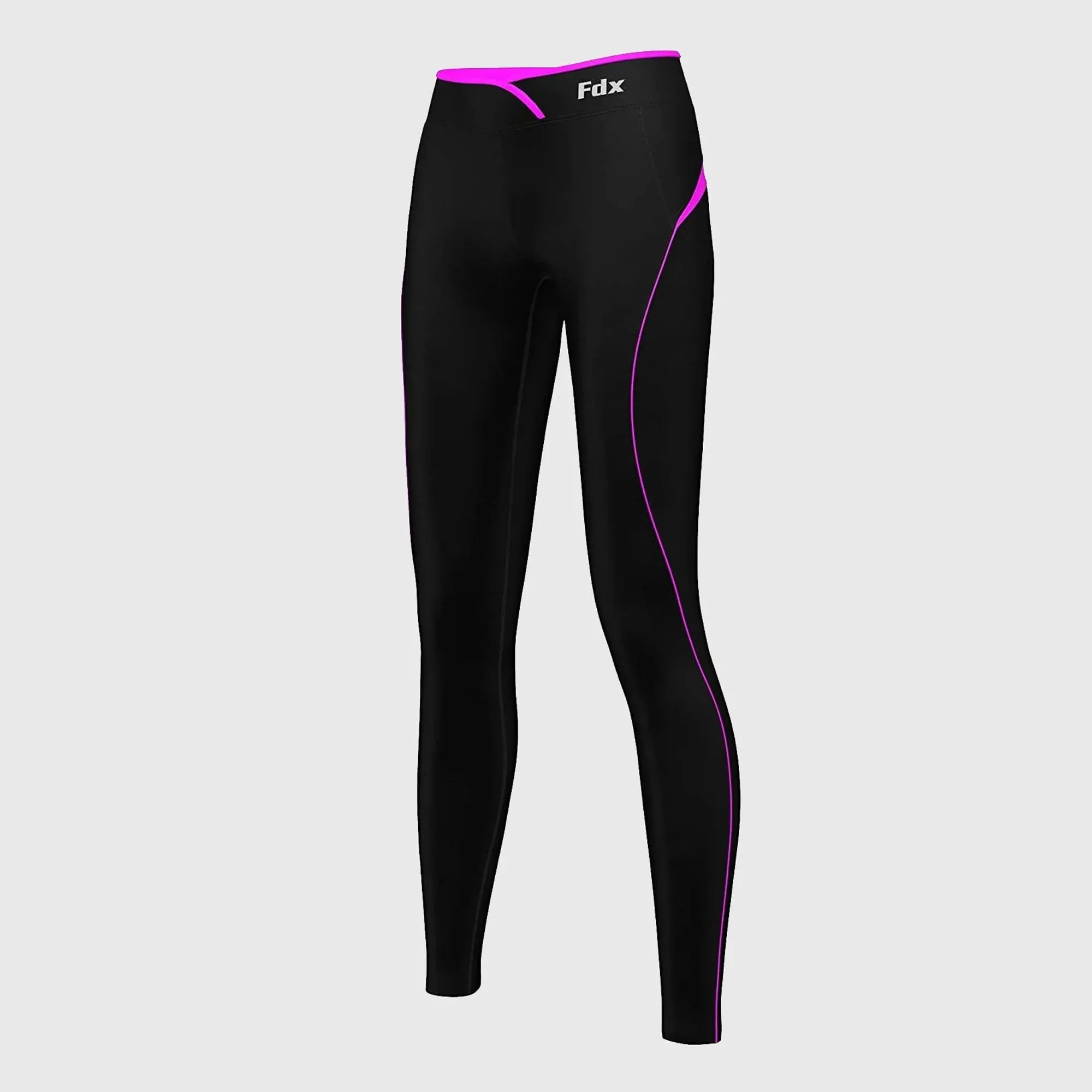 Fdx P2 Pink Women's & Girl's Thermal Base Layer Winter Compression Leggings