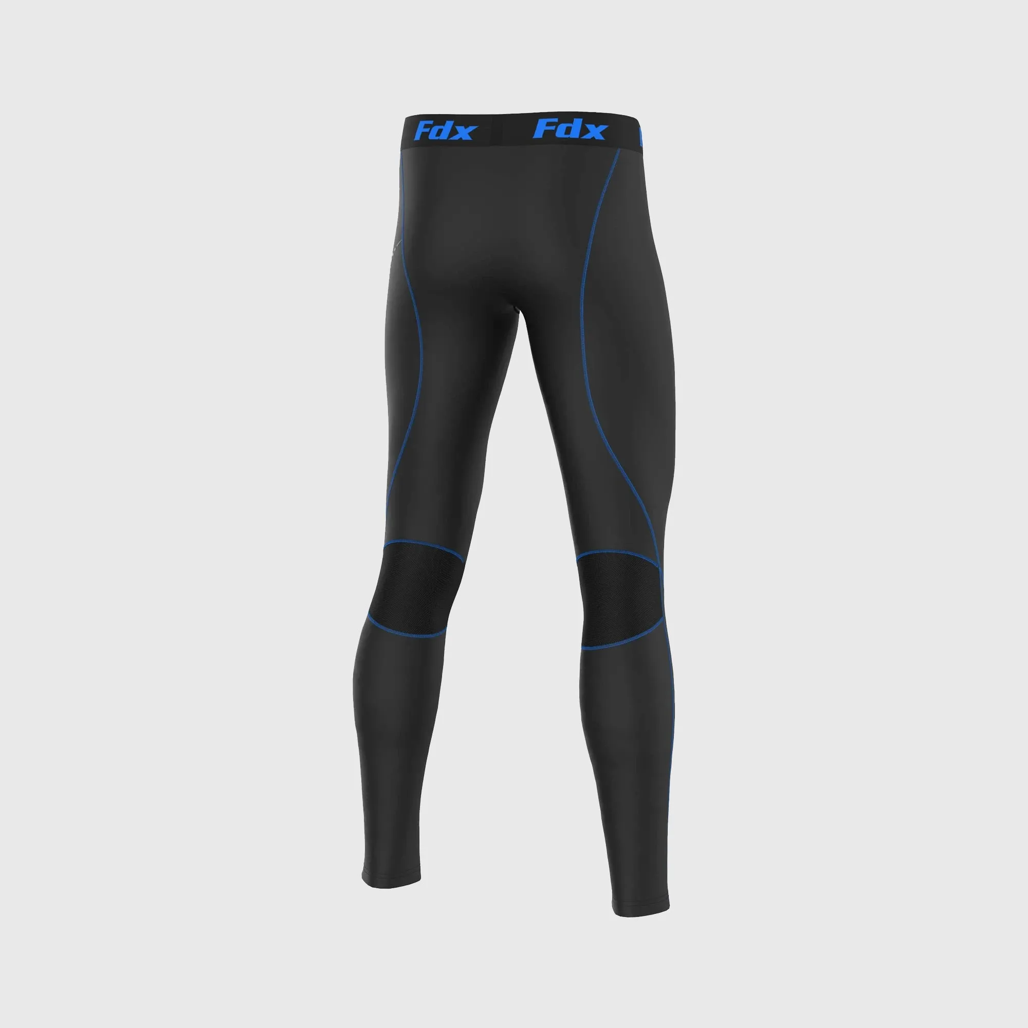 Fdx Recoil Men's & Boy's Blue Compression Winter Base Layer Leggings