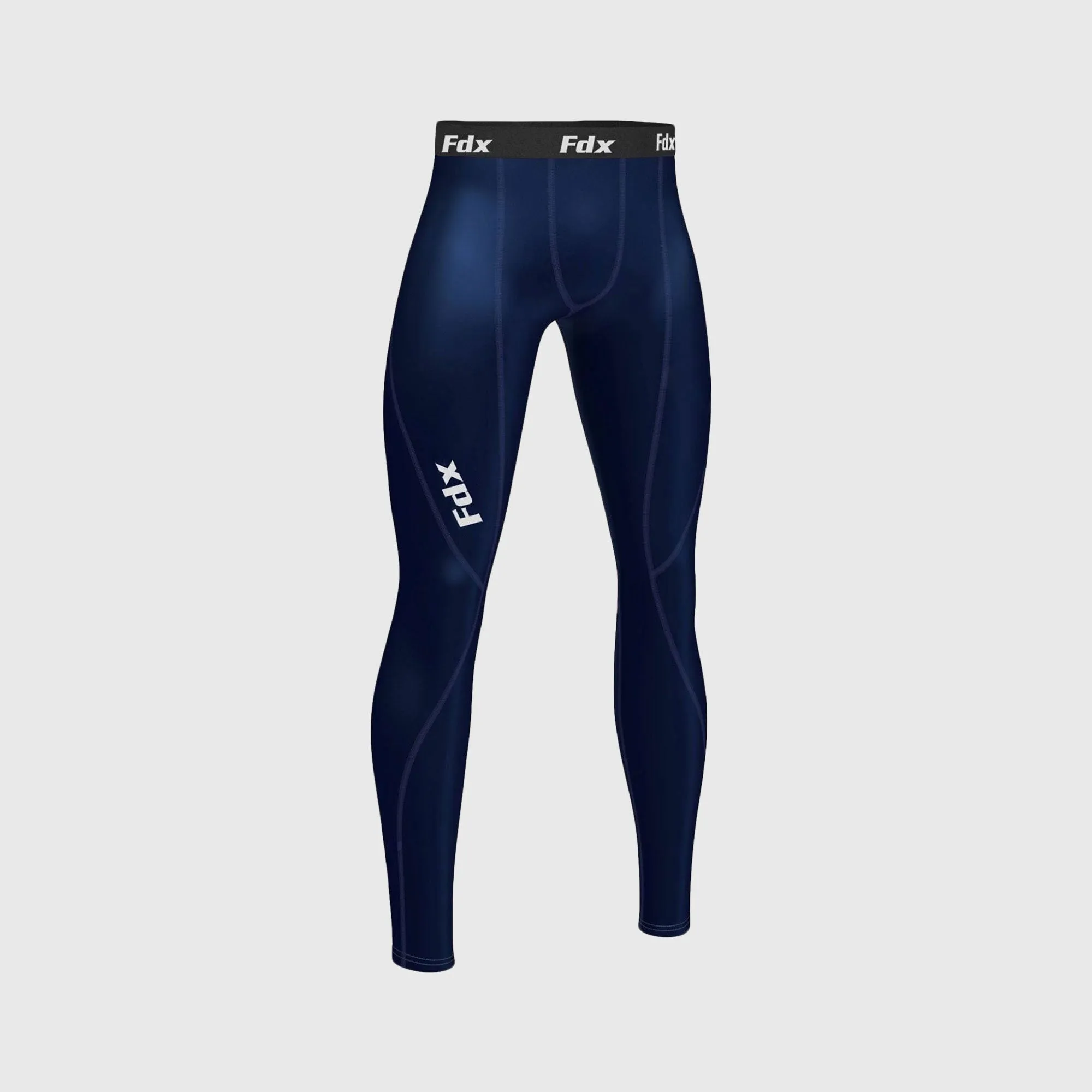 Fdx Thermolinx Navy Blue Men's & Boy's Winter Compression Tights