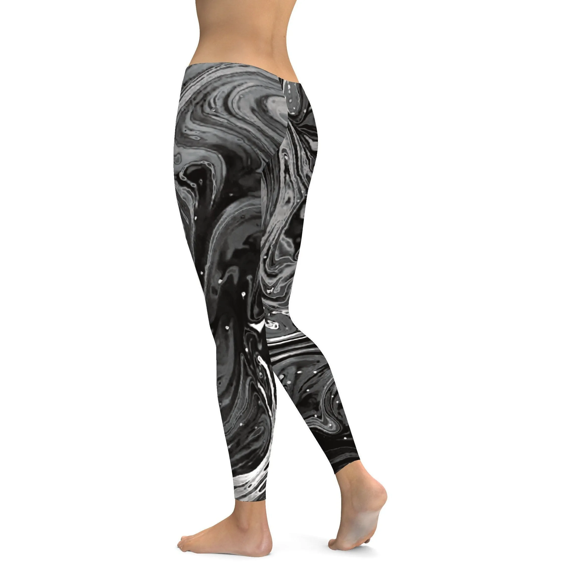 Grey Swirl Leggings