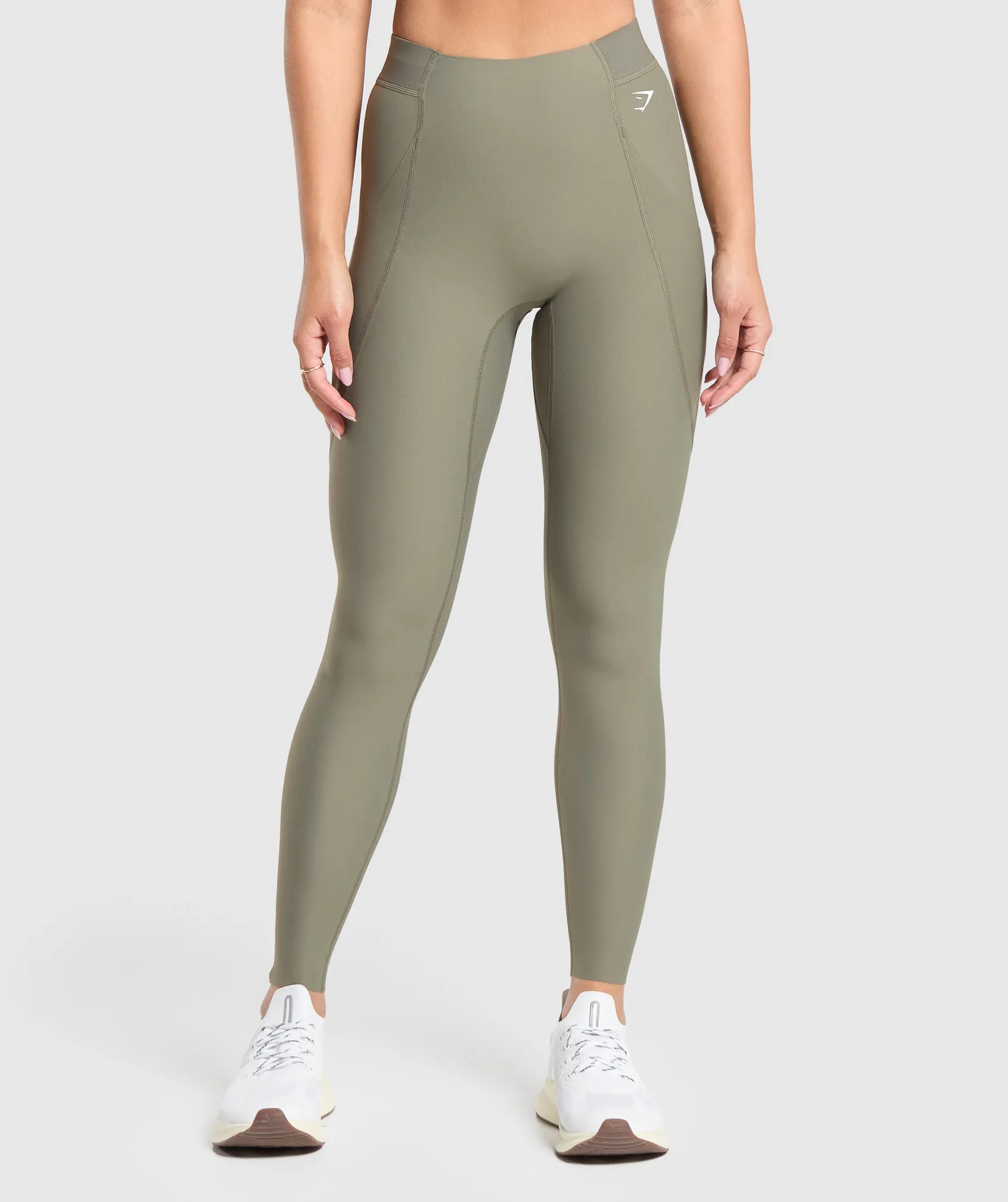 Gymshark Raw Cut Legging - Base Green