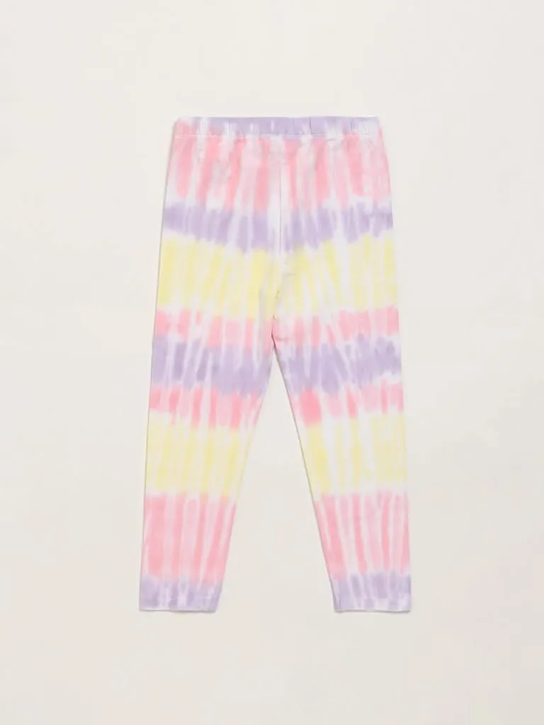 HOP Kids Multicolor Tie-Dye Leggings