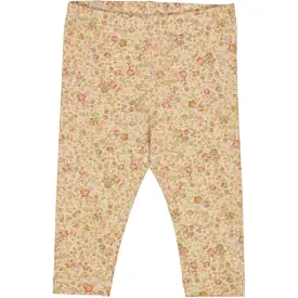 Jersey Leggings - barely beige small flowers