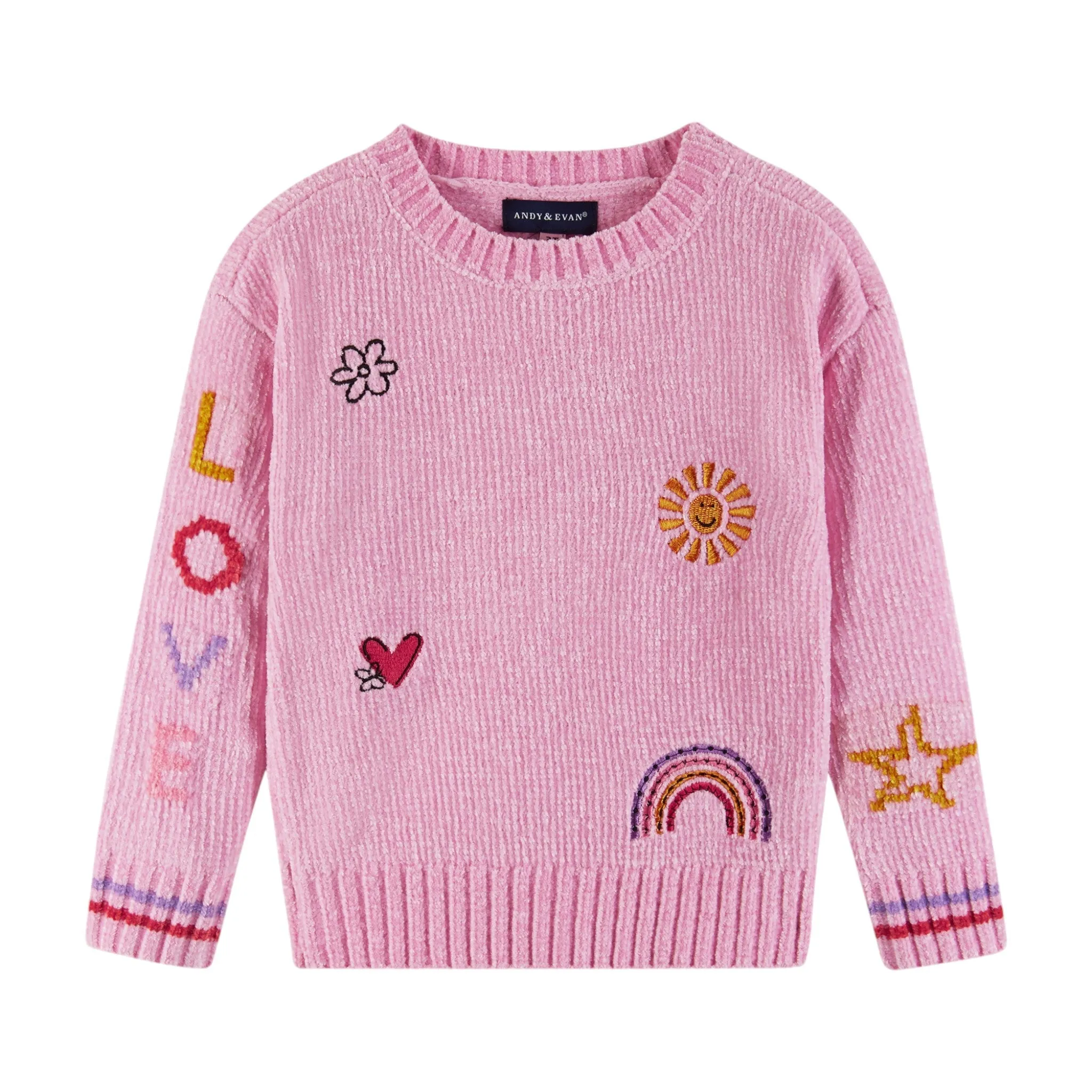 Kids Chenille Sweater & Printed Legging Set | Multicolor