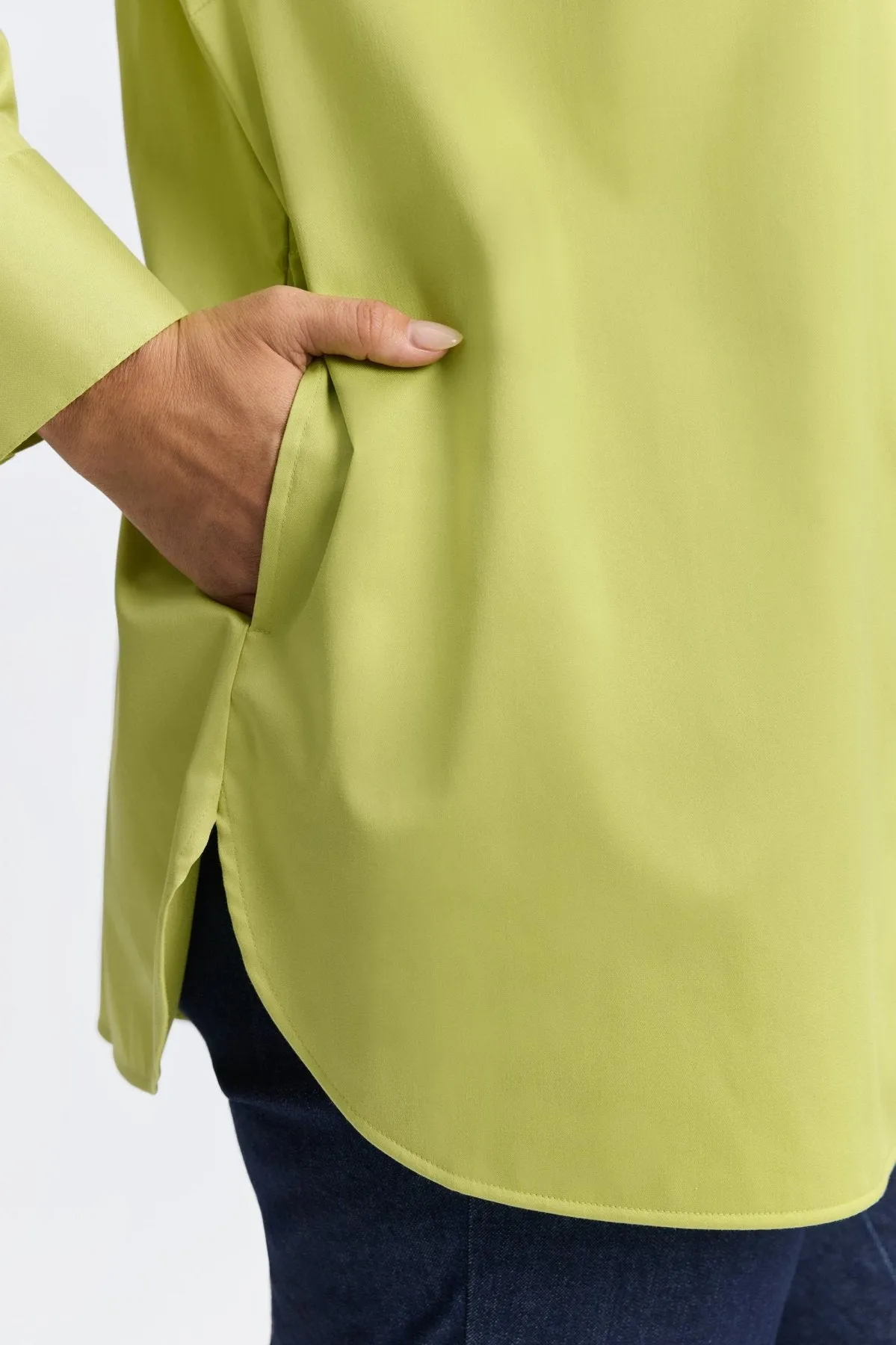 Layla Plus Stretch Matte Sateen No Iron Tunic