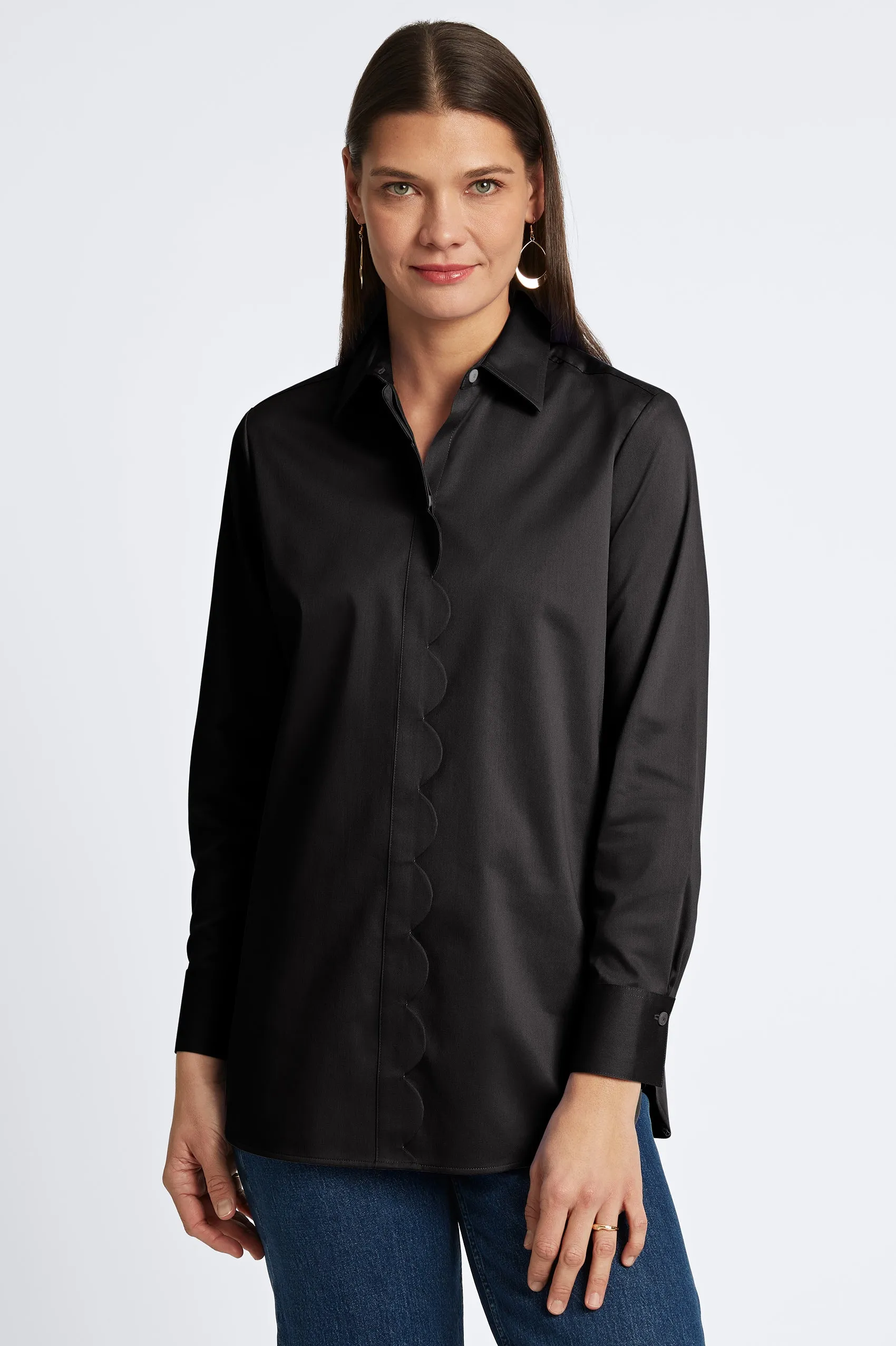 Layla Stretch Matte Sateen No Iron Tunic