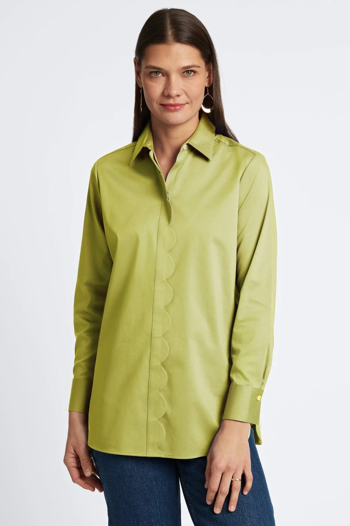 Layla Stretch Matte Sateen No Iron Tunic