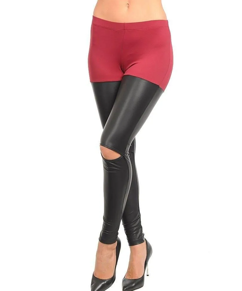 Loyally Elegant culture slit leggings