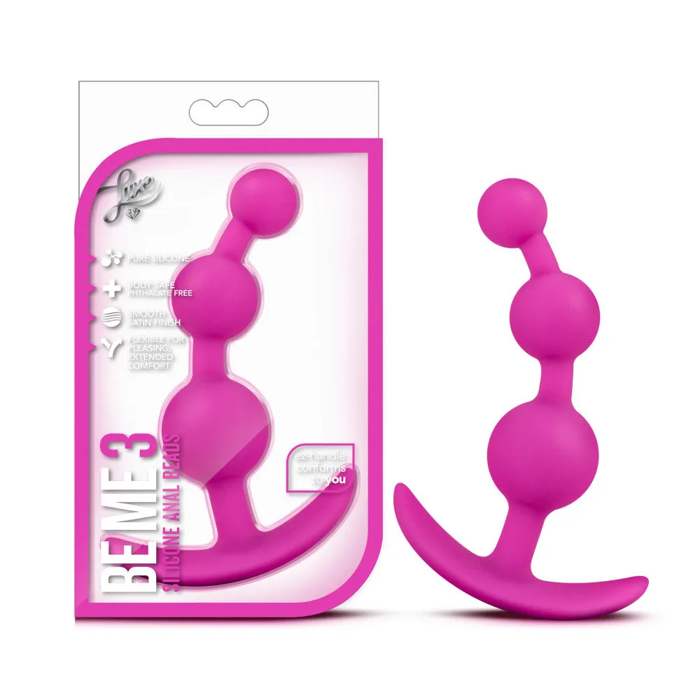 Luxe By Blush® | Be Me 3 Fuchsia 5.25-Inch Anal Plug With Handle