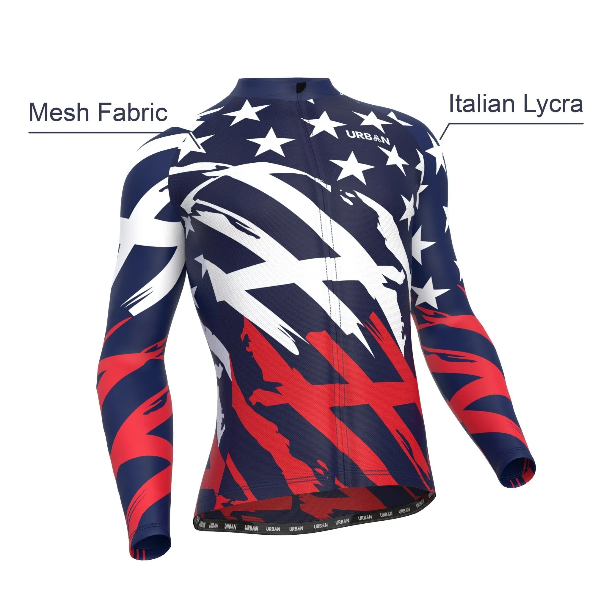 Men's All-American Long Sleeve Jerseys / Bib Tights