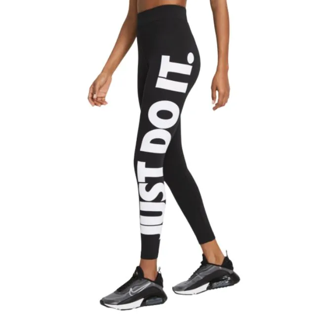 Nike Sportstyle Essential High Rise Graphic Women Lifestyle Tight Black/White