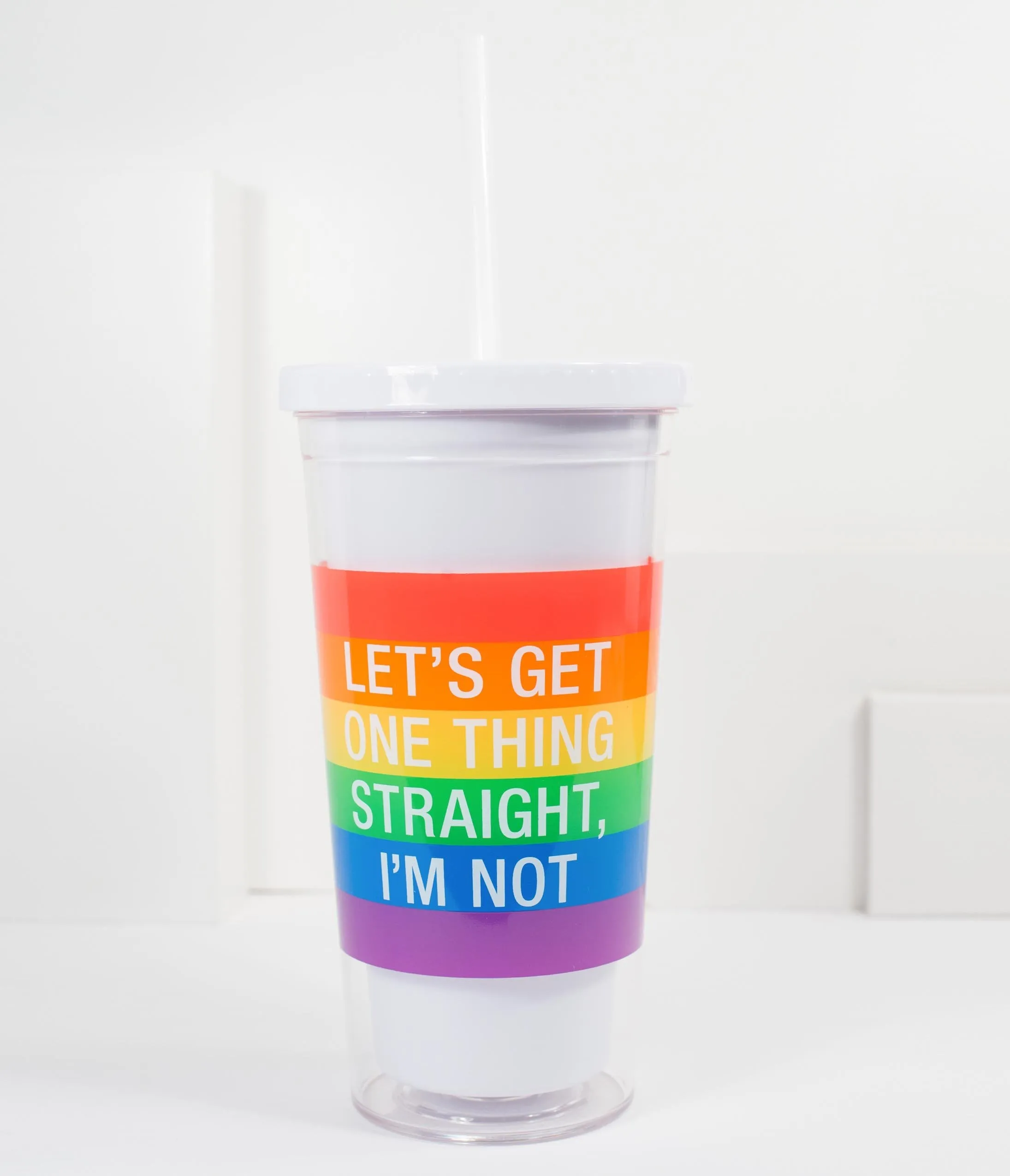 One Thing Straight Drink Tumbler