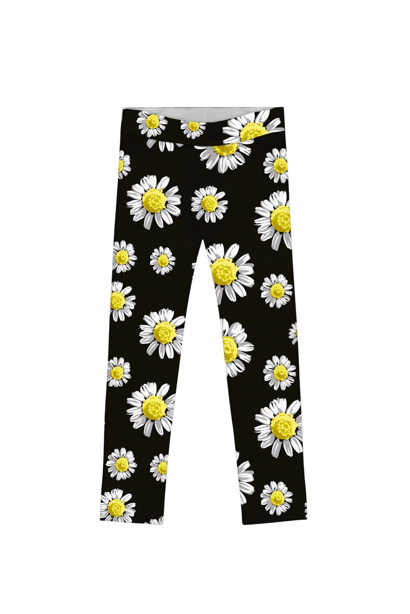 Oopsy Daisy Lucy Cute Black Floral Printed Leggings - Kids