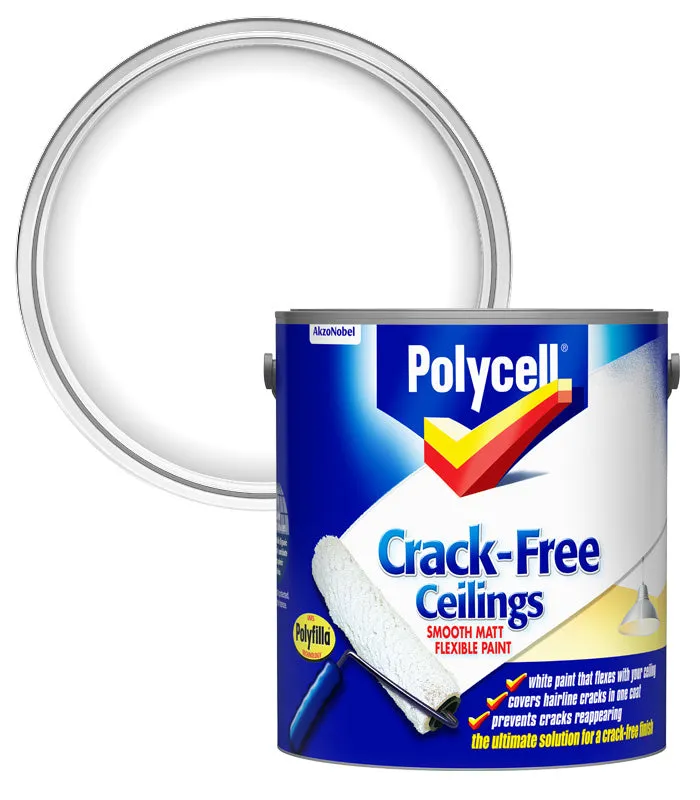 Polycell Crack Free Ceilings Flexible Paint Smooth