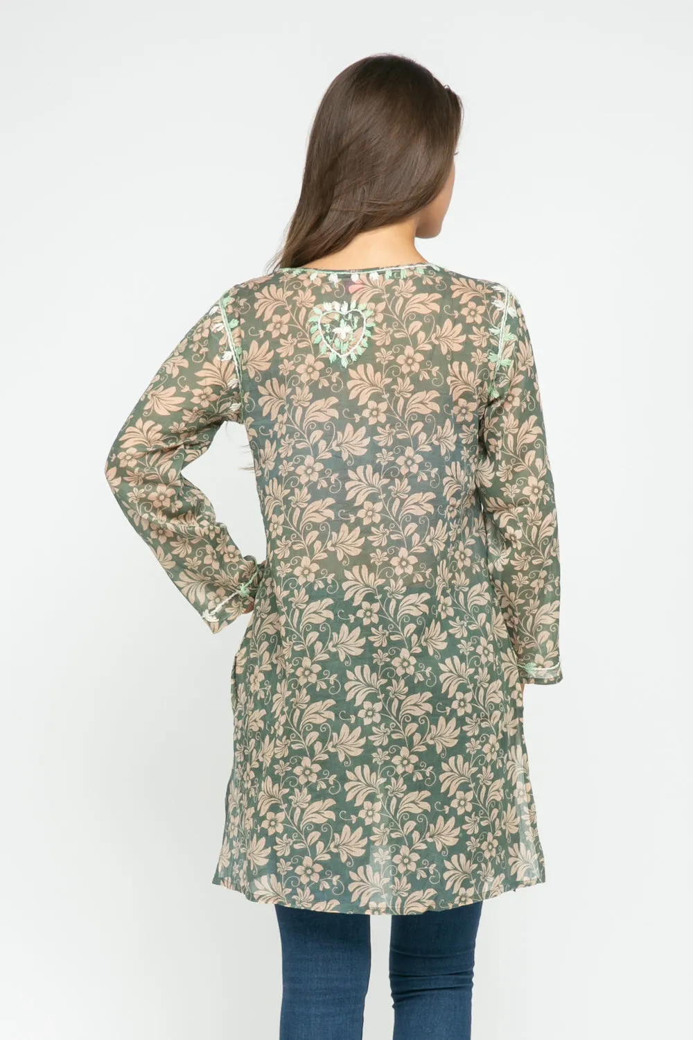 RAJ FORAL PETAL EMBROIDERED TUNIC