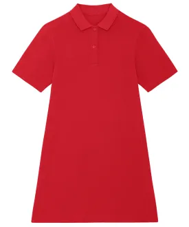 Red - Stella Paiger women's piqué polo dress (STDW162)