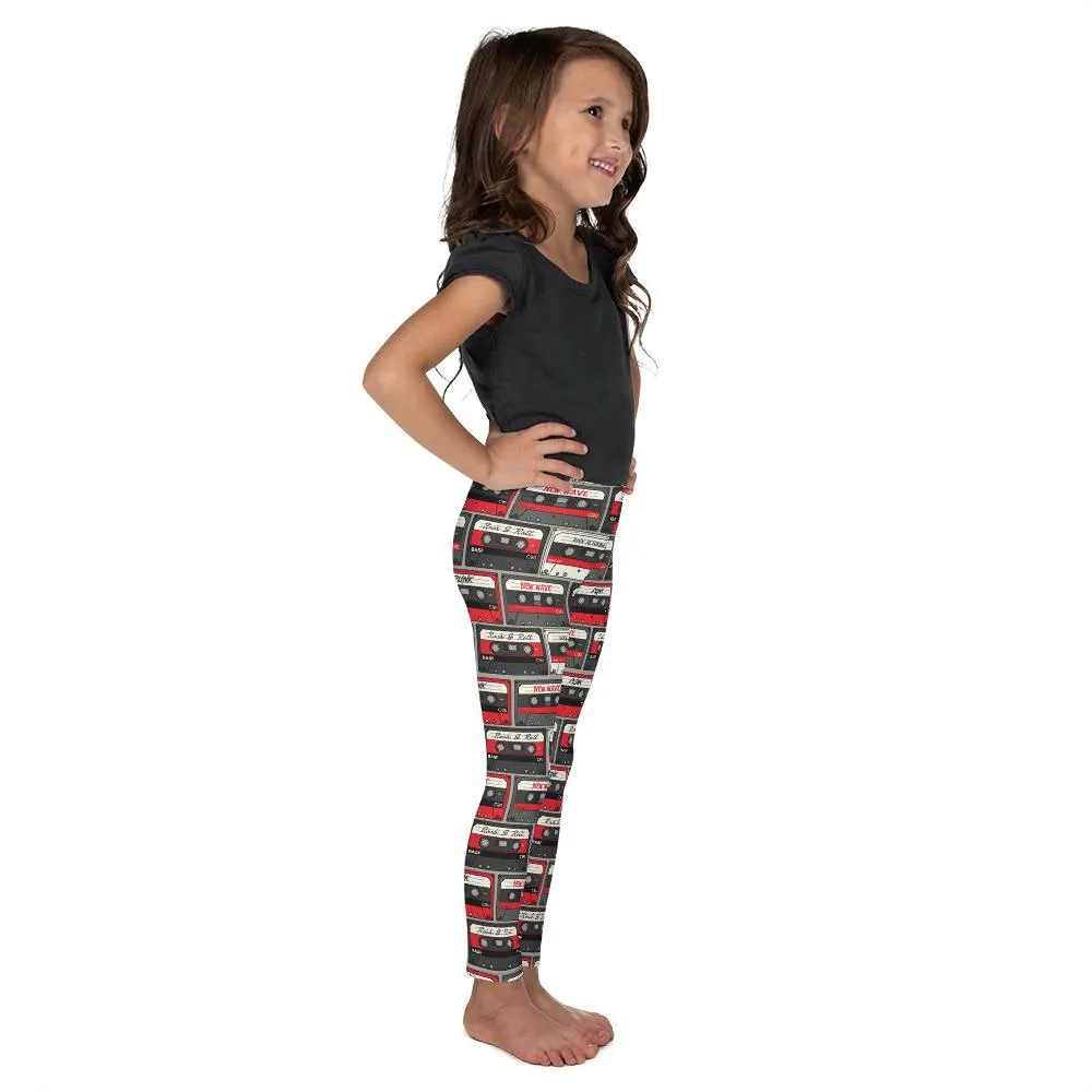 Retro Cassette Tapes Kid's Leggings