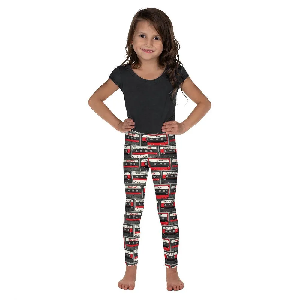 Retro Cassette Tapes Kid's Leggings