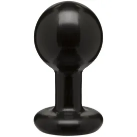 Round Butt Plug - Medium - Black