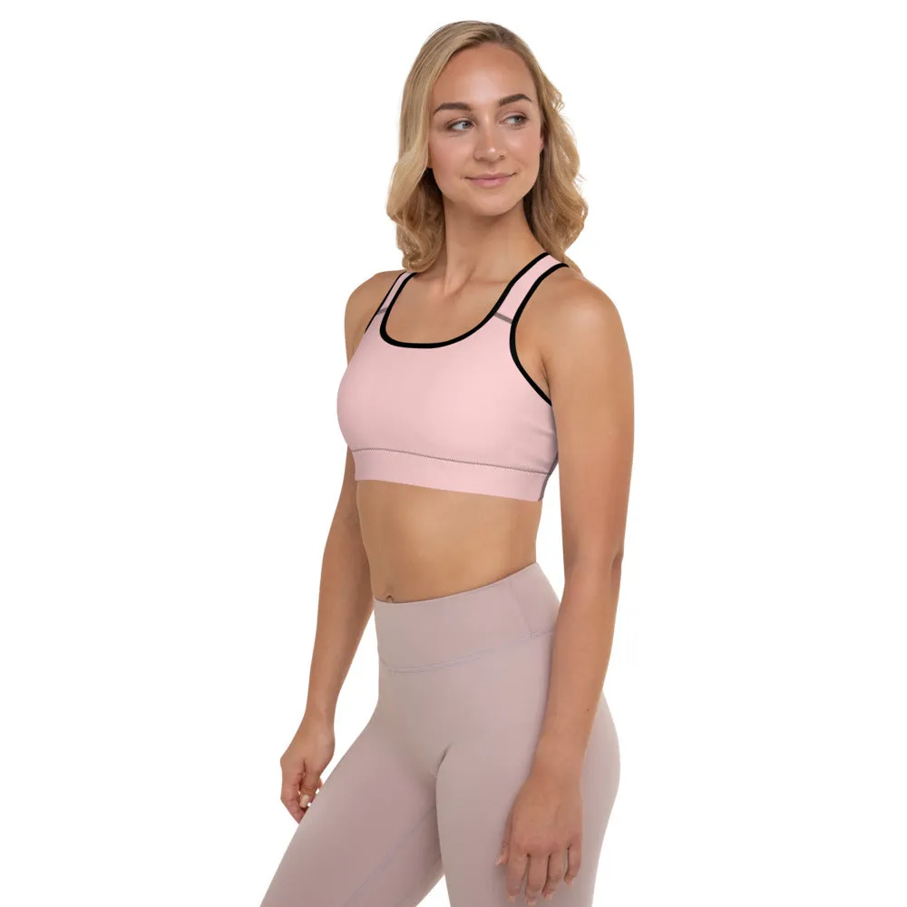 Sakura Pink Padded Sports Bra