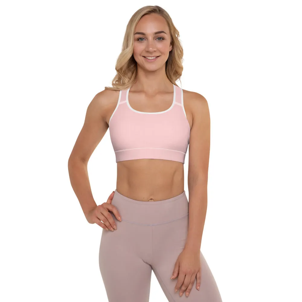 Sakura Pink Padded Sports Bra