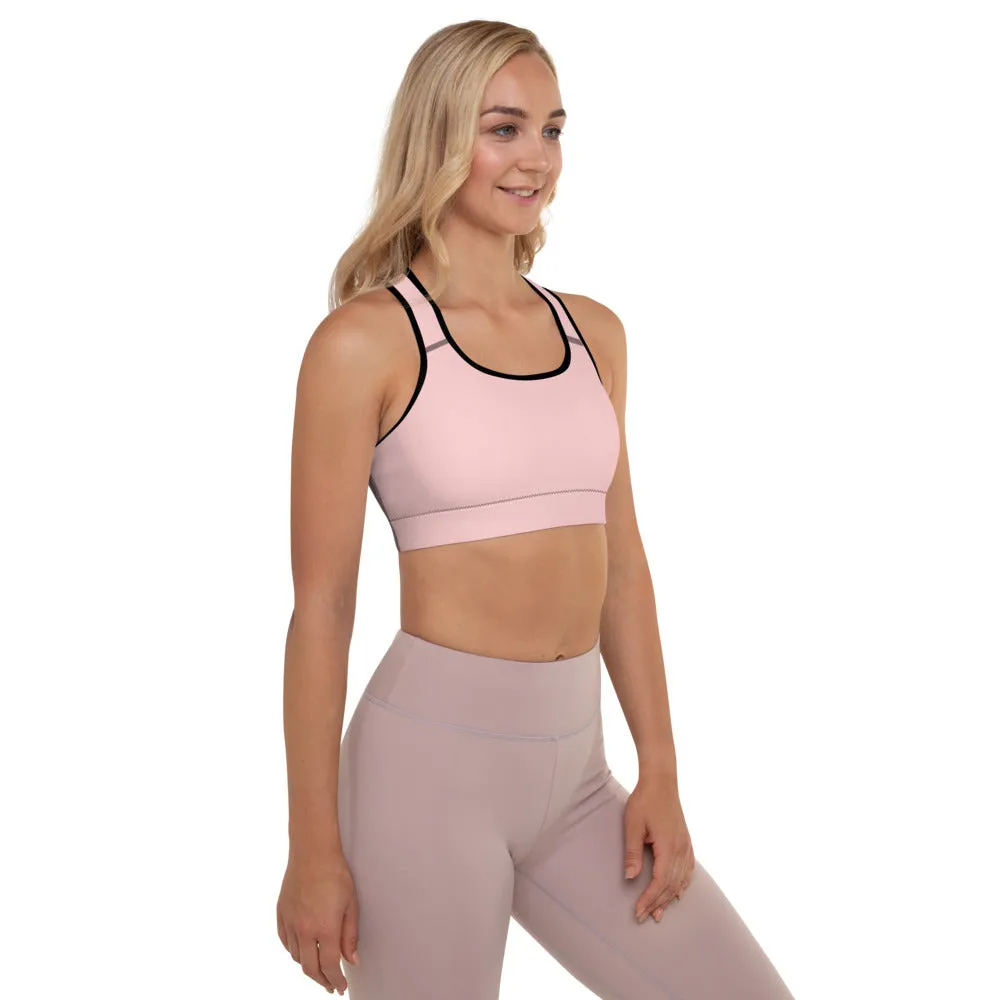 Sakura Pink Padded Sports Bra