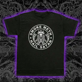 Smoke Meth Hail Satan Slim Fit Tee