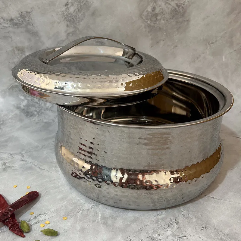 Stainless Steel Casserole | Insulated | Silver